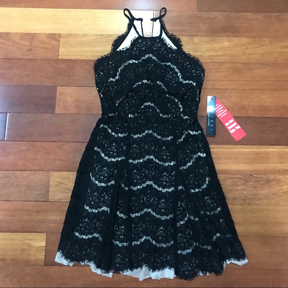 NWT Trixxi Clothing Co. Black Lace Dress.